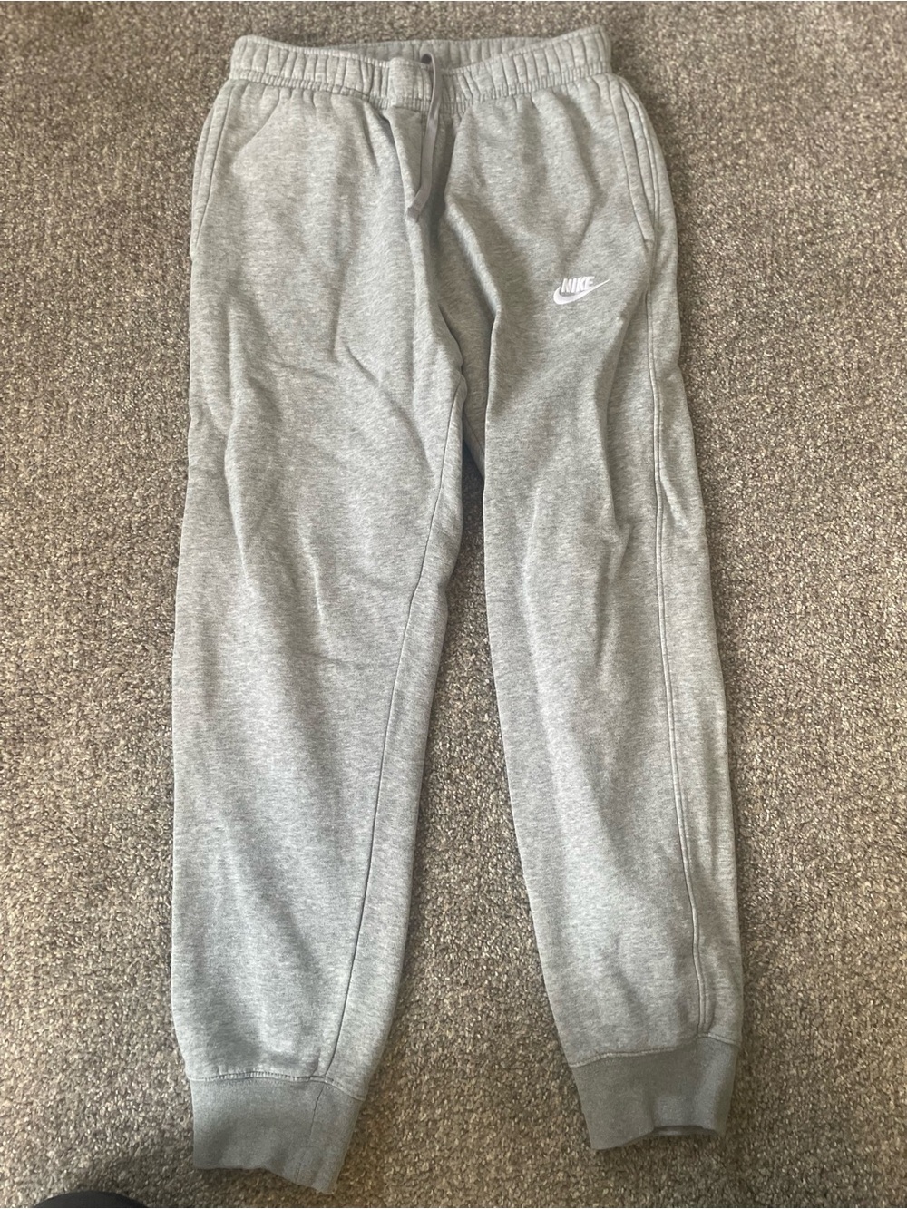 Nike Grey Men's Fleece Jogger Sweatpants